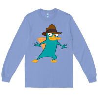 Colony Blue Perry The Platypus Long Sleeve Tee - InspiraDesign