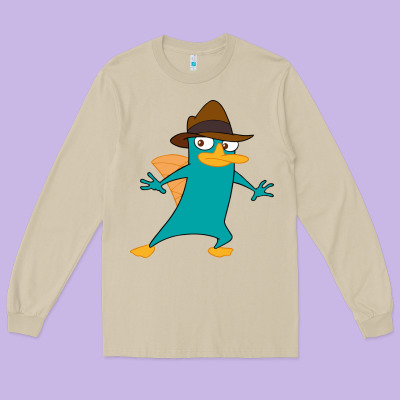 Perry The Platypus Long Sleeve Tee Designed By Inspiradesign
