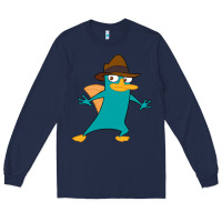 Navy Perry The Platypus Long Sleeve Tee - InspiraDesign
