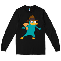 Black Perry The Platypus Long Sleeve Tee - InspiraDesign