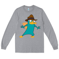 Heather Grey Perry The Platypus Long Sleeve Tee - InspiraDesign