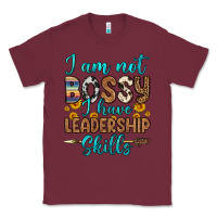 Burgundy i am not bossy i have leadership skills Classic Tee - OliviaCreatesArt