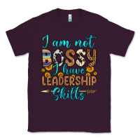 Plum i am not bossy i have leadership skills Classic Tee - OliviaCreatesArt