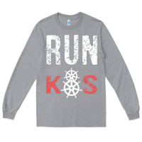 Heather Grey RUN k8s Long Sleeve Tee - InspiraDesign