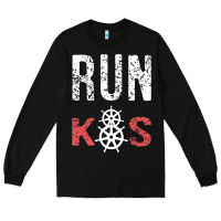 Black RUN k8s Long Sleeve Tee - InspiraDesign