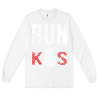 White RUN k8s Long Sleeve Tee - InspiraDesign