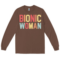Chestnut bionic woman injury accident broken hip leg arm surgery t shirt Long Sleeve Tee - InspiraDesign