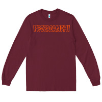 Burgundy propagandhi Long Sleeve Tee - InspiraDesign