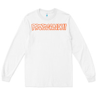 White propagandhi Long Sleeve Tee - InspiraDesign
