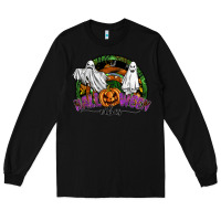 Black halloween vibes Long Sleeve Tee - SublimationCraftShop