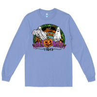 Colony Blue halloween vibes Long Sleeve Tee - SublimationCraftShop