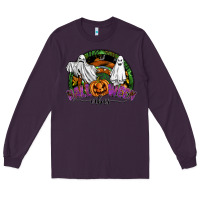 Plum halloween vibes Long Sleeve Tee - SublimationCraftShop