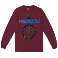 Burgundy propagandhi Long Sleeve Tee - InspiraDesign