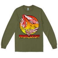 Army Green Propagandhi Merch Essential Long Sleeve Tee - InspiraDesign