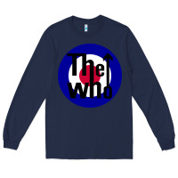 Navy rock and roll Long Sleeve Tee - InspiraDesign