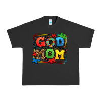 Pigment Black autism god mom Urban Heavy Tee - LillyAllenDesigns