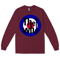 Burgundy rock and roll Long Sleeve Tee - InspiraDesign