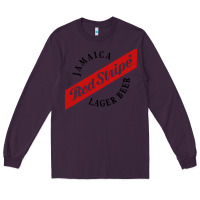 Plum jamaica red stripe lager beer Long Sleeve Tee - InspiraDesign