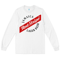 White jamaica red stripe lager beer Long Sleeve Tee - InspiraDesign