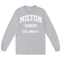 Moon Dust milton delaware de vintage state athletic style t shirt Long Sleeve Tee - InspiraDesign