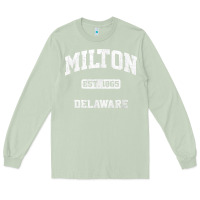 Matcha milton delaware de vintage state athletic style t shirt Long Sleeve Tee - InspiraDesign