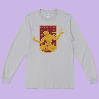 Usa,  Detroit City Fc Long Sleeve Tee Designed By Inspiradesign