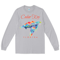 Moon Dust Cedar Key Florida Watercolor Sea Turtle Sweatshirt Long Sleeve Tee - InspiraDesign