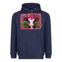 Navy valentines day baby calf Heavyweight Hoodie - Jasminsmagicworld