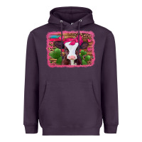 Plum valentines day baby calf Heavyweight Hoodie - Jasminsmagicworld