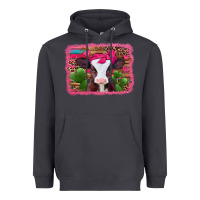 Valentines Day Baby Calf Heavyweight Hoodie | Teevron