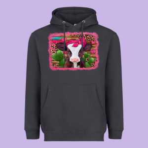 Valentines Day Baby Calf Heavyweight Hoodie Designed By Jasminsmagicworld