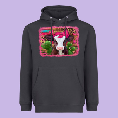 Valentines Day Baby Calf Heavyweight Hoodie Designed By Jasminsmagicworld