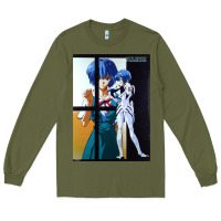 Army Green Neon Genesis Evangelion Rei Ayanami Long Sleeve Tee - InspiraDesign