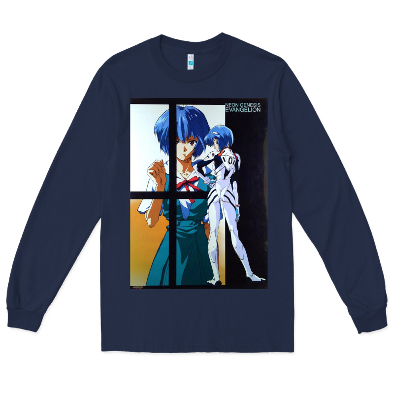 Neon Genesis Evangelion Rei Ayanami Long Sleeve Tee by InspiraDesign | Teevron