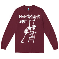 Burgundy Hangmans Joke Long Sleeve Tee - InspiraDesign