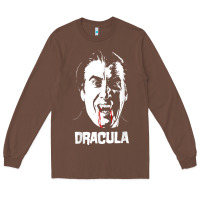 Chestnut dracula vampire classic horror flick white t shirt Long Sleeve Tee - InspiraDesign