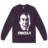Plum dracula vampire classic horror flick white t shirt Long Sleeve Tee - InspiraDesign