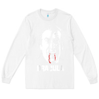 White dracula vampire classic horror flick white t shirt Long Sleeve Tee - InspiraDesign