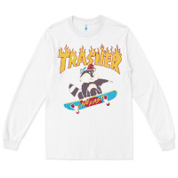 White trasher Long Sleeve Tee - InspiraDesign