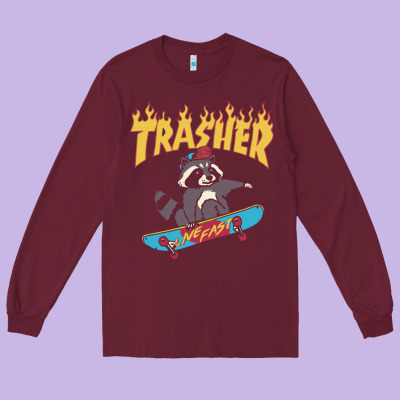 Trasher Long Sleeve Tee Designed By Inspiradesign