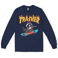 Navy trasher Long Sleeve Tee - InspiraDesign