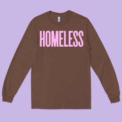 Homeless Long Sleeve Tee Designed By Inspiradesign