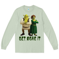 Matcha Shrek Fiona & Shrek Get Ogre It Text Poster Long Sleeve Tee - InspiraDesign