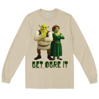 Mushroom Shrek Fiona & Shrek Get Ogre It Text Poster Long Sleeve Tee - InspiraDesign