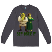 Smoke Shrek Fiona & Shrek Get Ogre It Text Poster Long Sleeve Tee - InspiraDesign