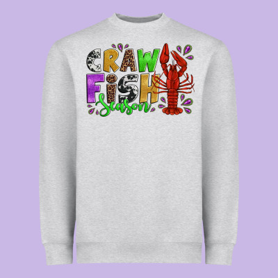 Crawfish Season Mardi Gras Carnival Heavyweight Sweatshirt Designed By Jasminsmagicworld
