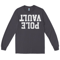 Smoke pole vault t shirt upside down funny pole vault jumper shirt Long Sleeve Tee - InspiraDesign