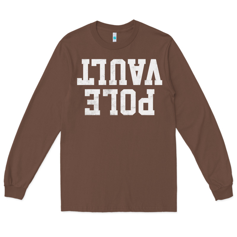 Pole Vault T Shirt Upside Down Funny Pole Vault Jumper Shirt Long Sleeve Tee by InspiraDesign | Teevron