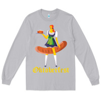 Moon Dust barmaid oktoberfest funny german woman dirndl bratwurst t shirt Long Sleeve Tee - InspiraDesign