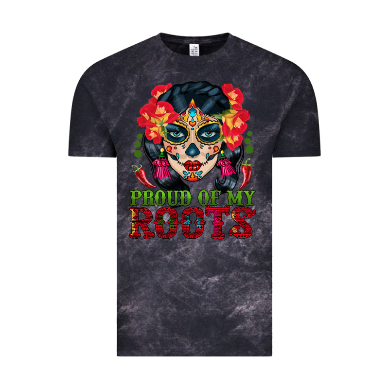 Sugar Skull Woman Proud Of My Roots Vintage Tee by BundleAndBundleShop | Teevron